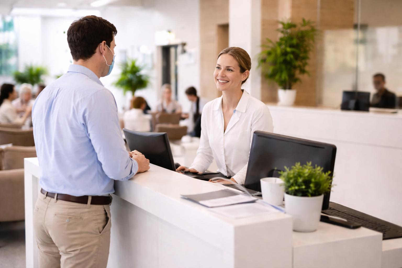 Hospital service and app showcase image